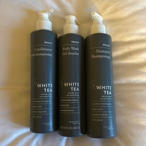 Heavenly by Weston spa white tea shampoo conditioner body wash